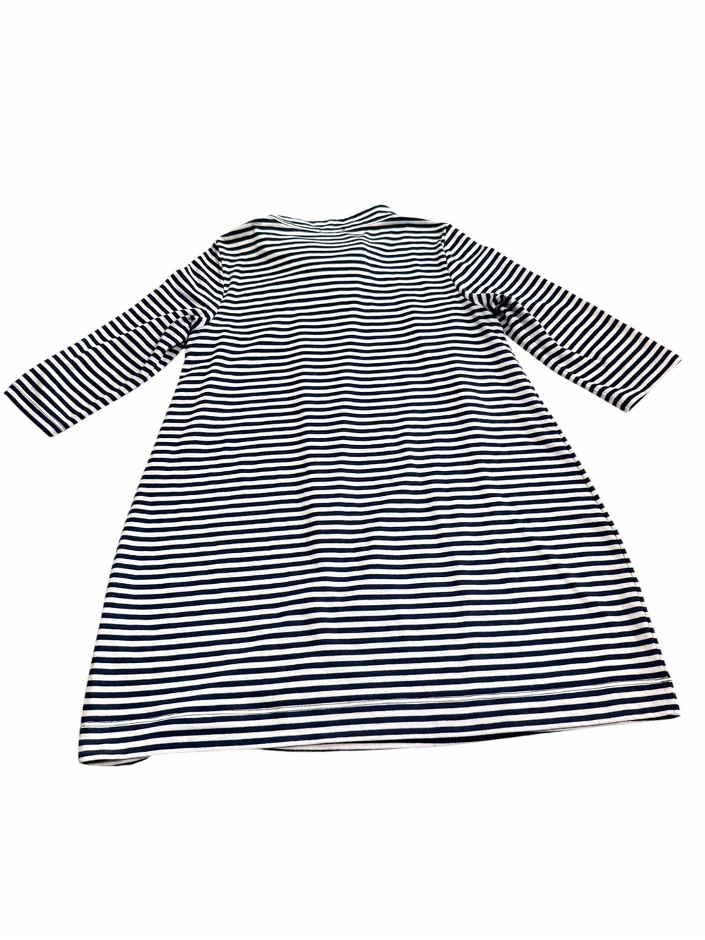Vineyard Vines Navy White Striped Cotton Mini Tunic Dress Size Large Knit - Picture 4 of 12
